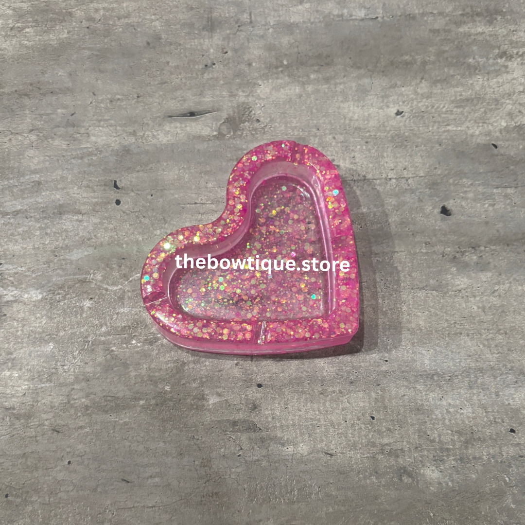 pink glitter ashtray